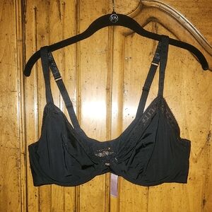 Savage X Fenty Black Unlined Bra 40DD Worn Once